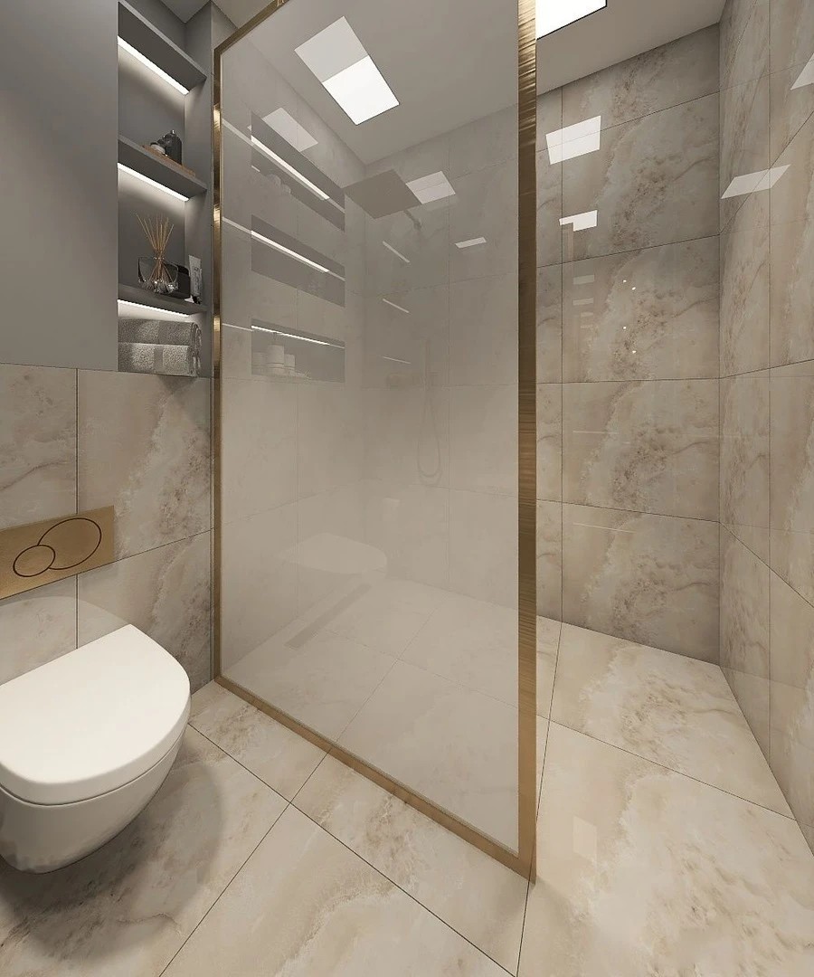 Дизайн ванной комнаты в ЖК Легенда .