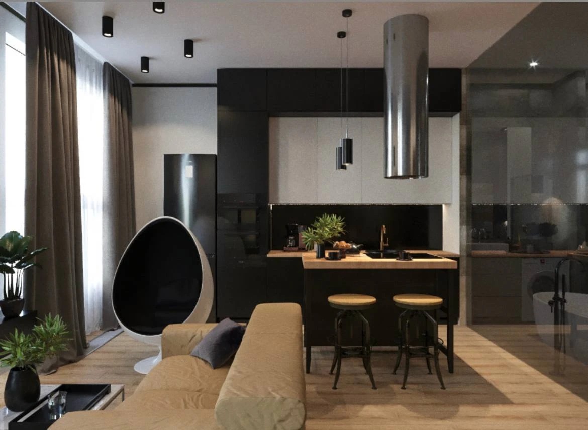 "Жизнь за стеклом"- проект студии в ЖК "Загородный квартал"