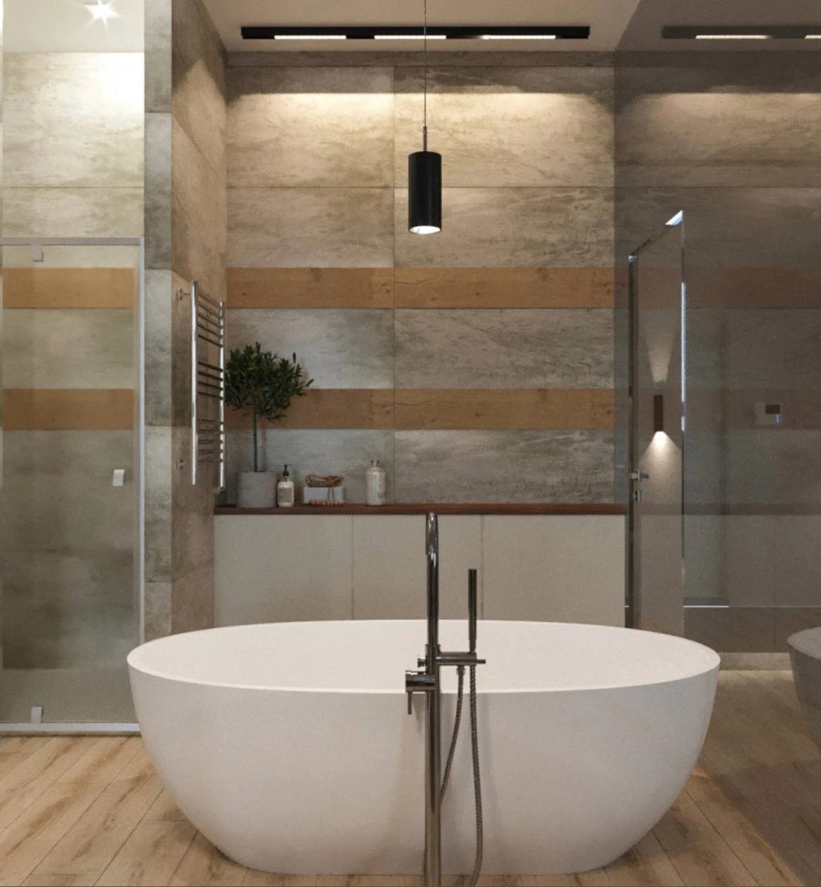 "Жизнь за стеклом"- проект студии в ЖК "Загородный квартал"