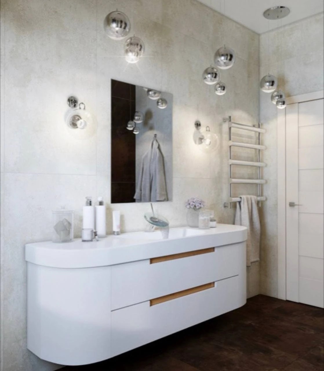 Современный стиль в бревенчатом доме в КП FAMILY CLUB