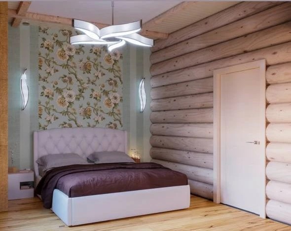 Современный стиль в бревенчатом доме в КП FAMILY CLUB