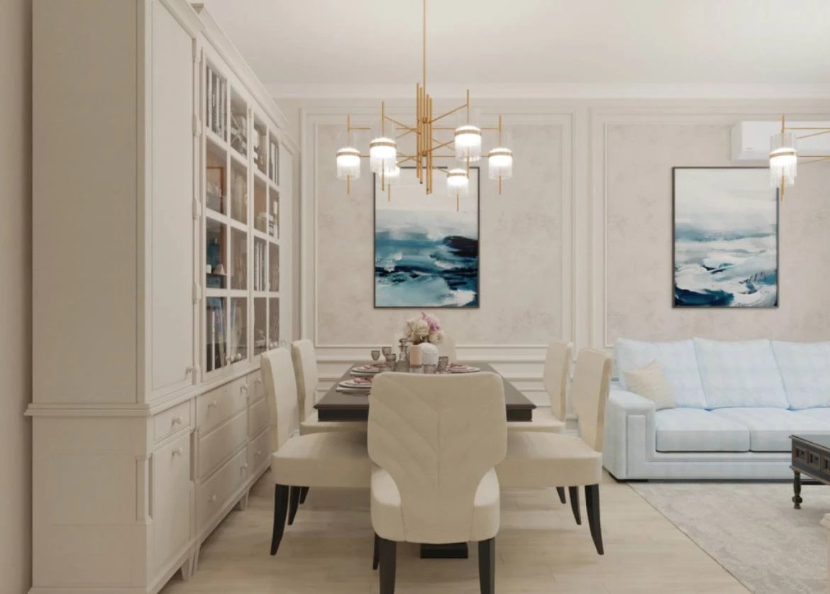 "Уютная пастель" - 4-х комнатная квартира для семьи