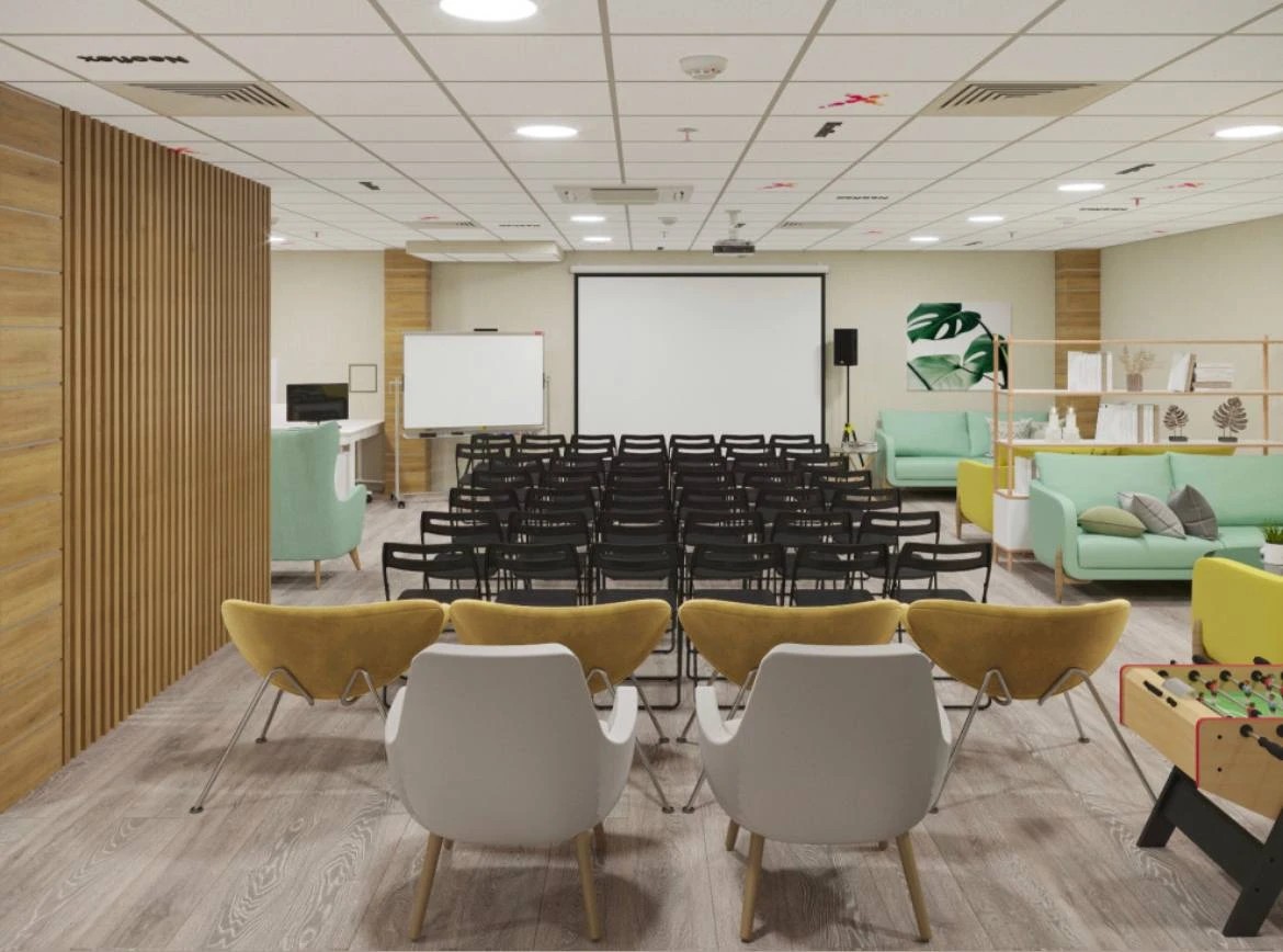 Лаунж зона в офисе IT-компании