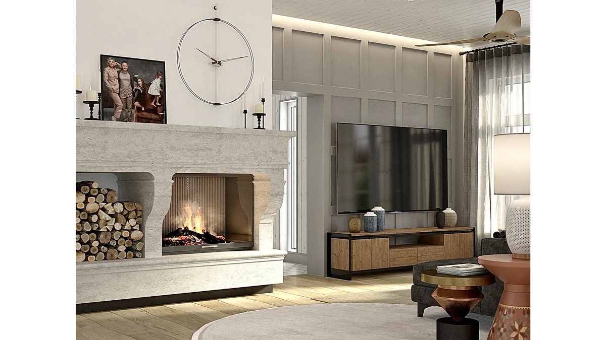 ИНТЕРЬЕР ЗАГОРОДНОГО ДОМА В СТИЛЕ "КАНТРИ"