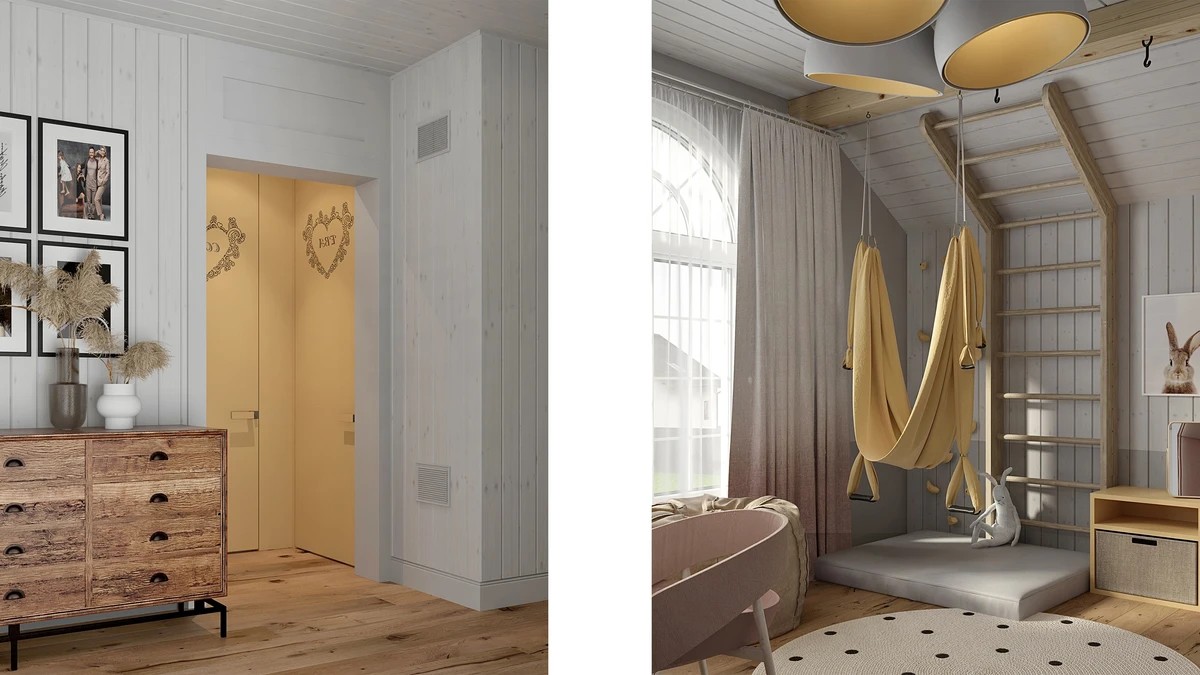 ИНТЕРЬЕР ЗАГОРОДНОГО ДОМА В СТИЛЕ "КАНТРИ"