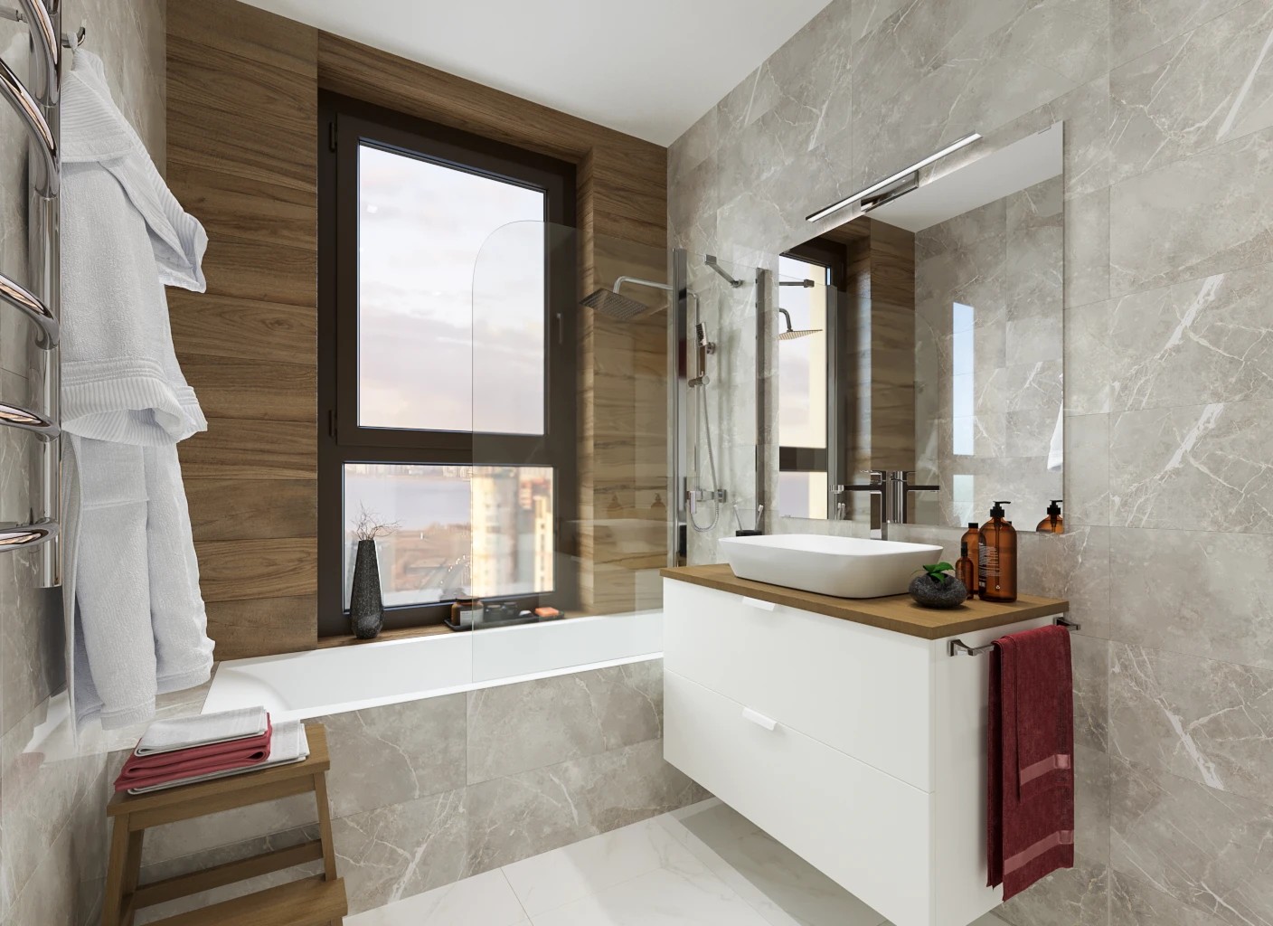 Дизайн-проект двухкомнатной квартиры на ул. Челюскина