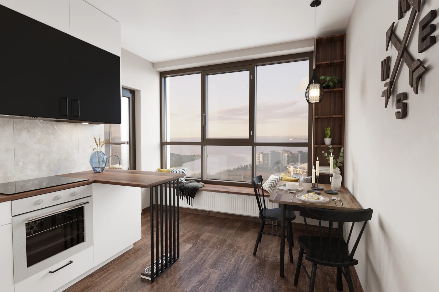 Дизайн-проект двухкомнатной квартиры на ул. Челюскина