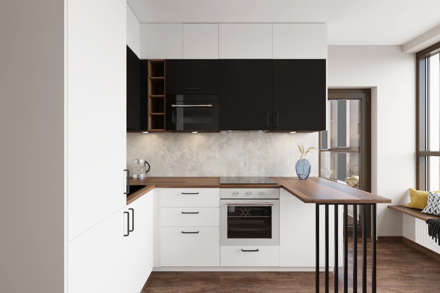 Дизайн-проект двухкомнатной квартиры на ул. Челюскина