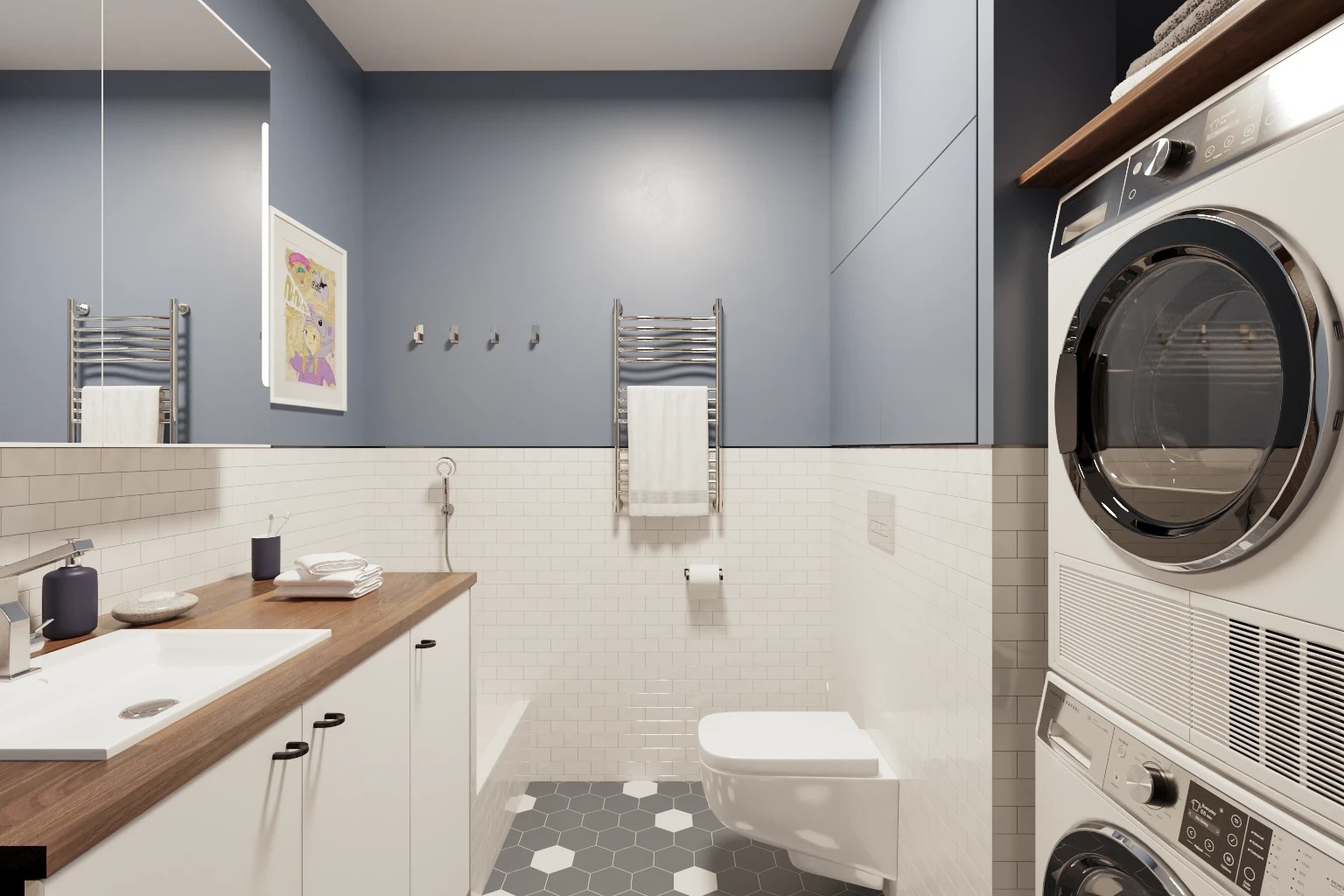 Дизайн-проект двухкомнатной квартиры на ул. Челюскина