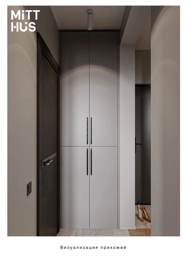 Двухкомнатная квартира с гардеробной в ЖК Приморский квартал