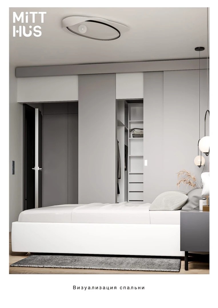 Двухкомнатная квартира с гардеробной в ЖК Приморский квартал