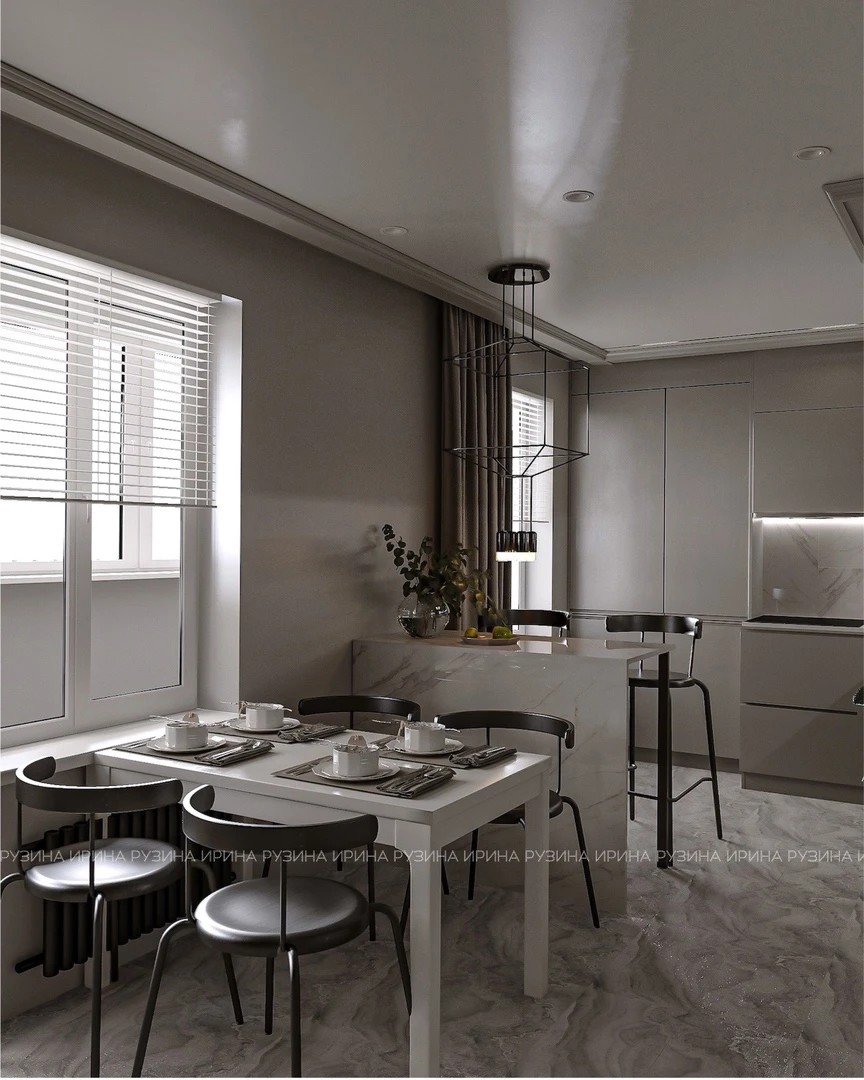 Проект двухкомнатной квартиры в г. Уфа