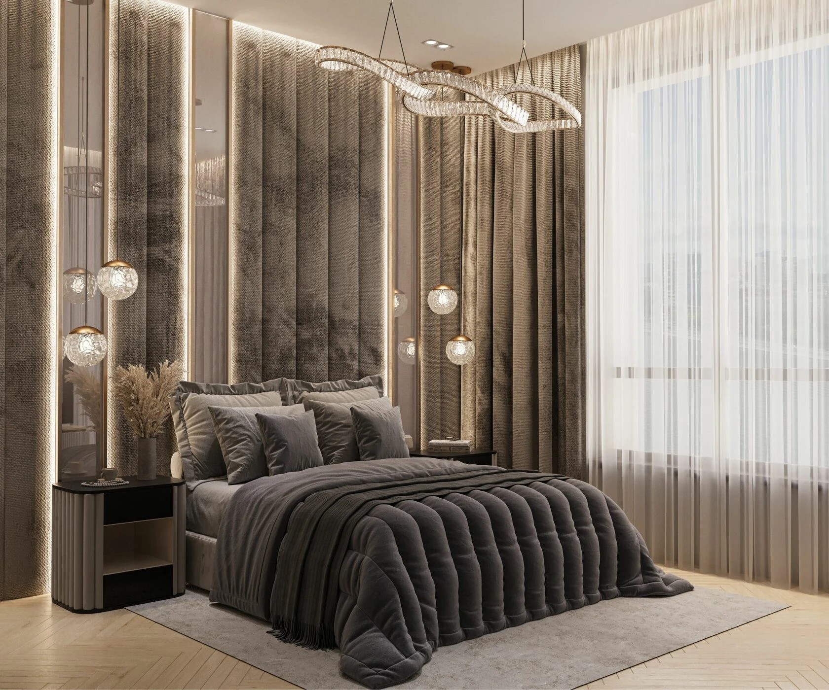 Квартира  в стиле современна классика с чудесными видами на Москву-реку