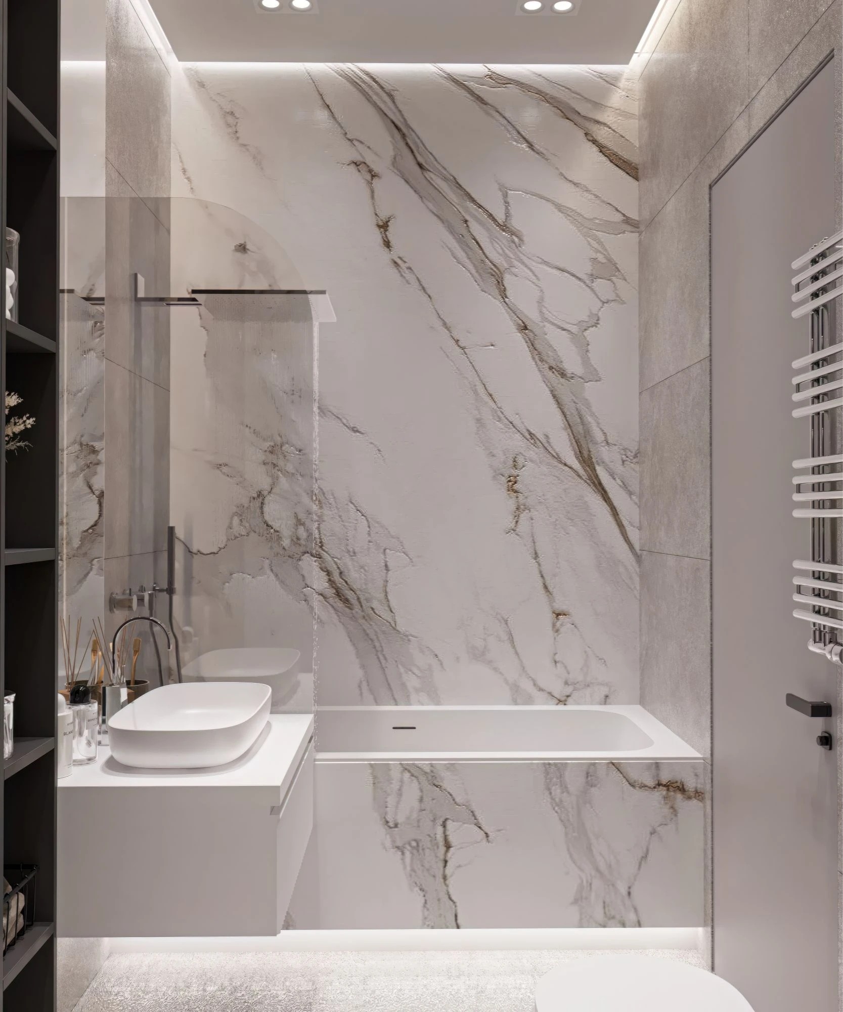 Брутальная однушка в современном стиле с элементами неоклассики