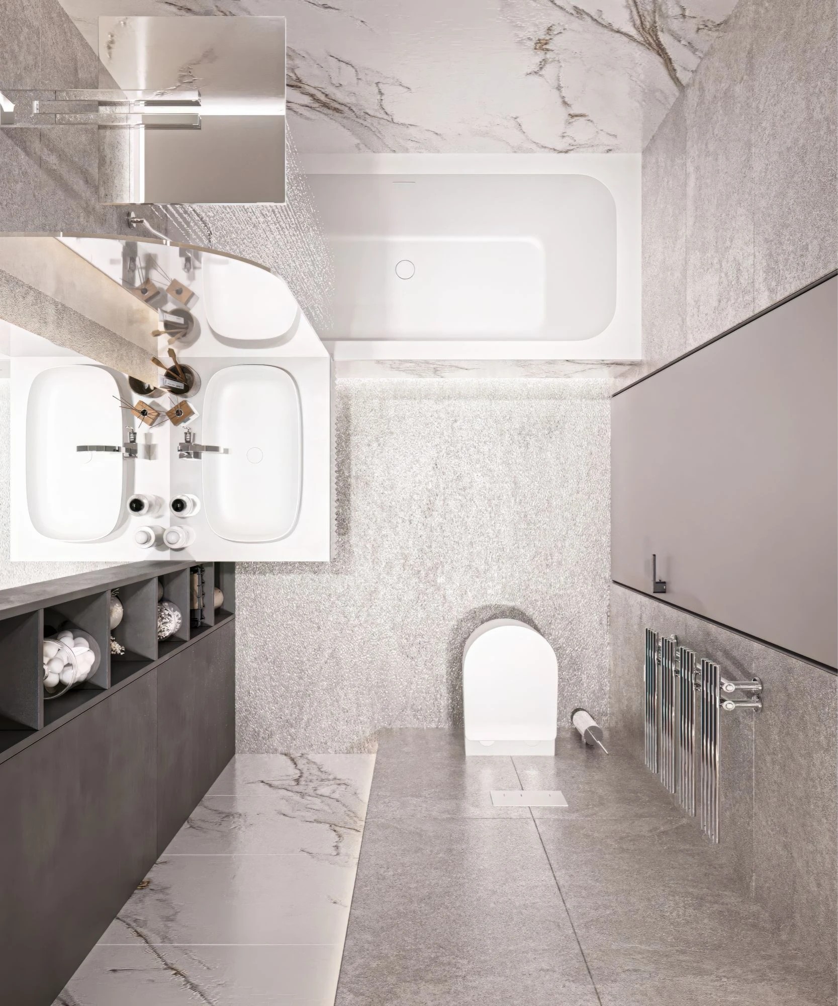 Брутальная однушка в современном стиле с элементами неоклассики