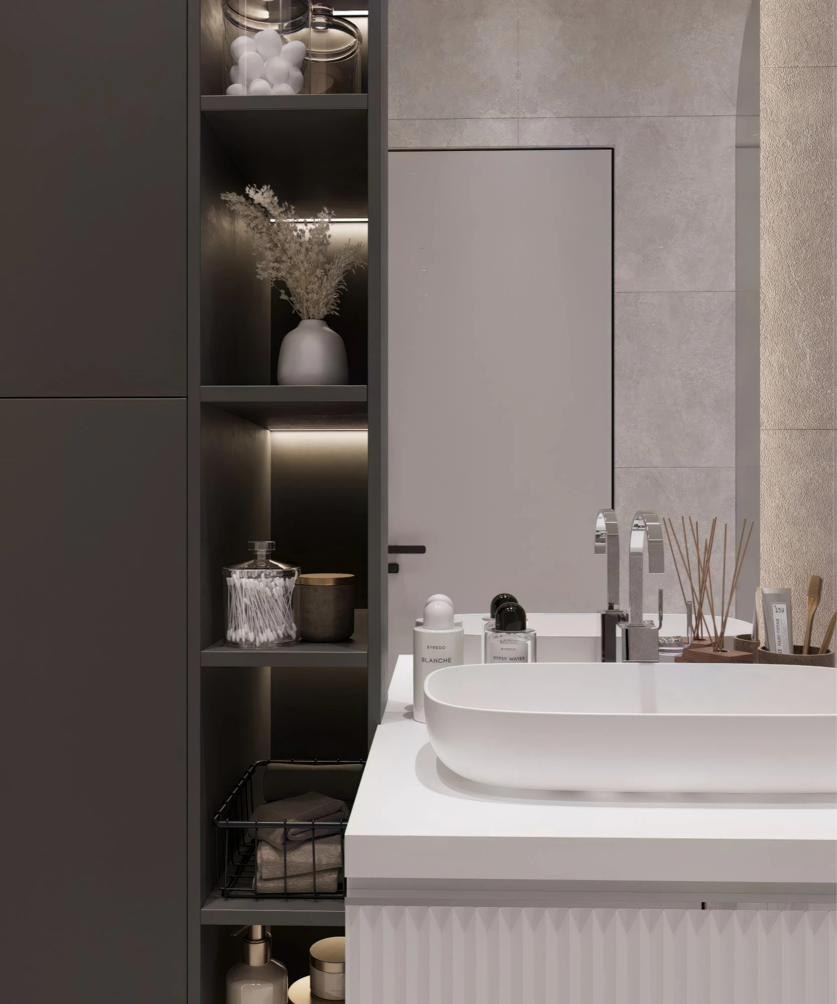 Брутальная однушка в современном стиле с элементами неоклассики