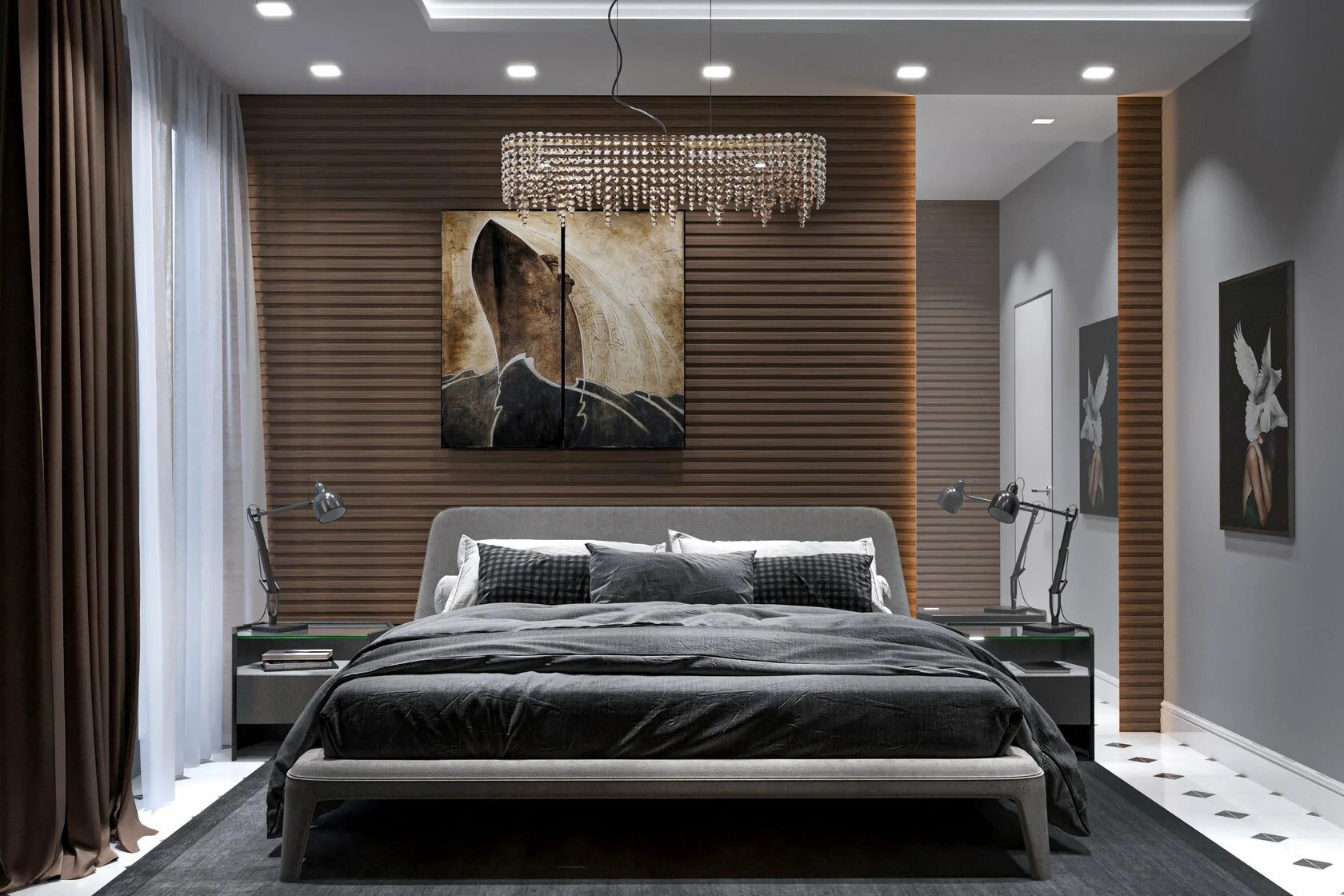 3-комнатная квартира в стиле минимализм с элементами современной классики