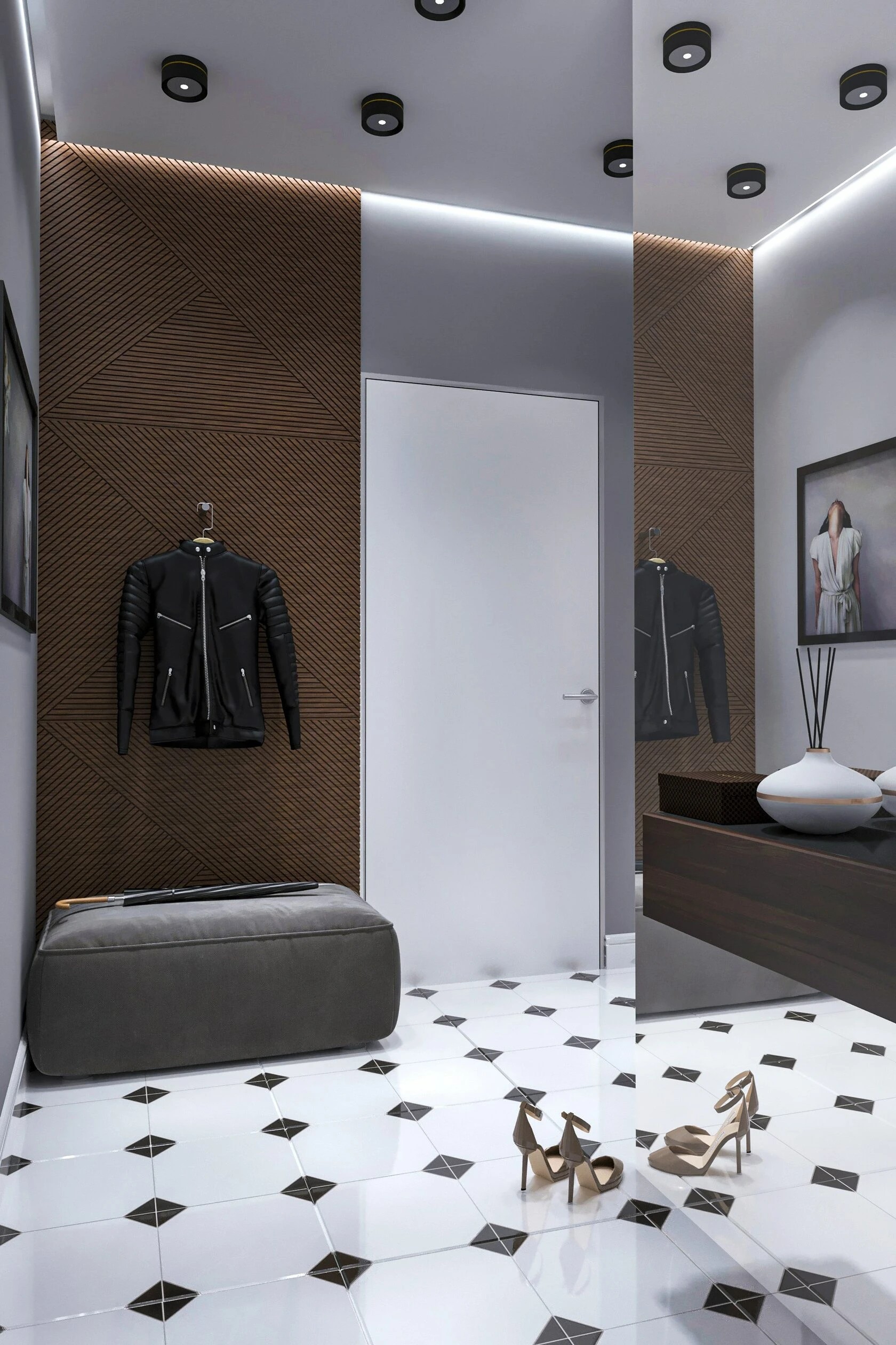 3-комнатная квартира в стиле минимализм с элементами современной классики