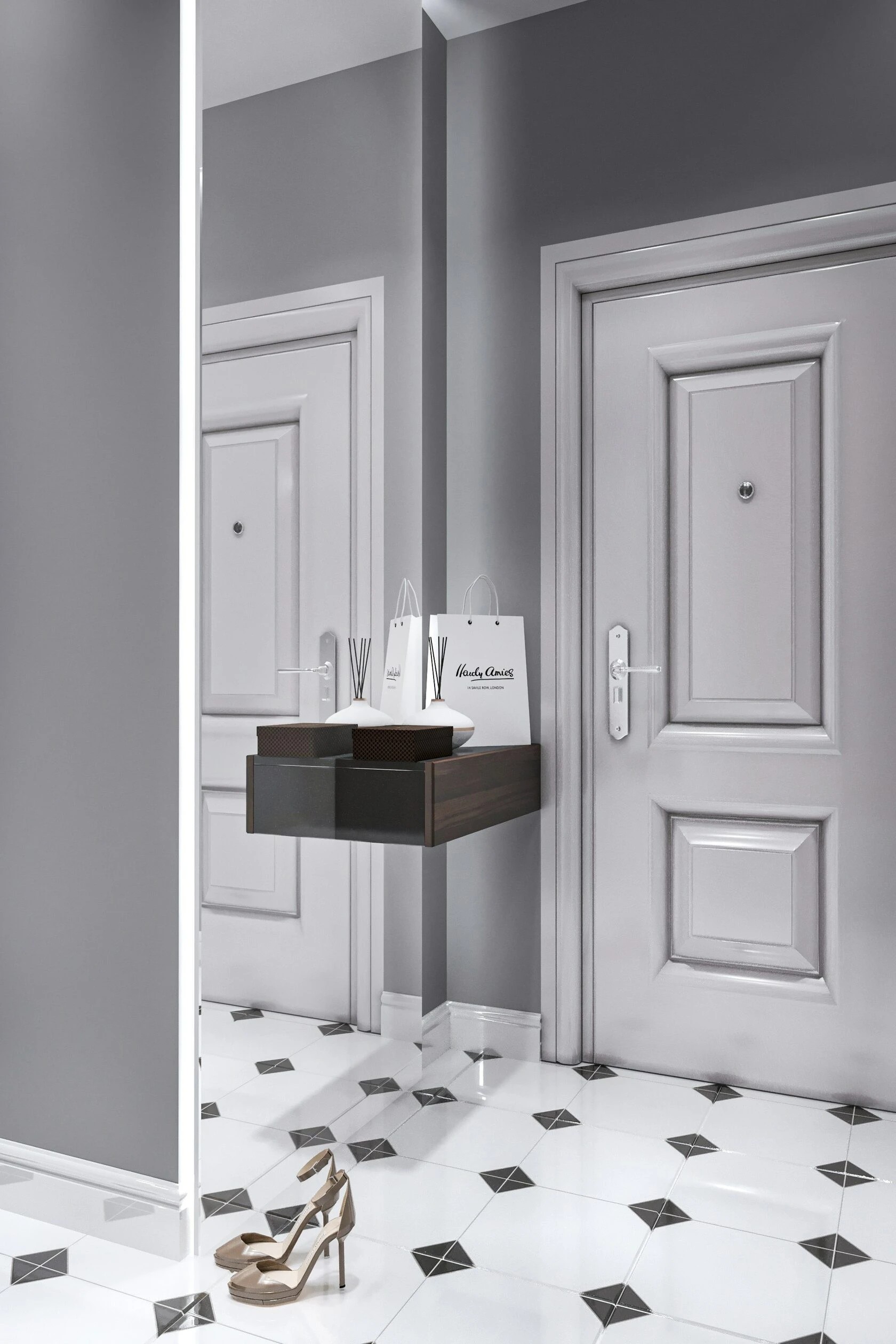 3-комнатная квартира в стиле минимализм с элементами современной классики