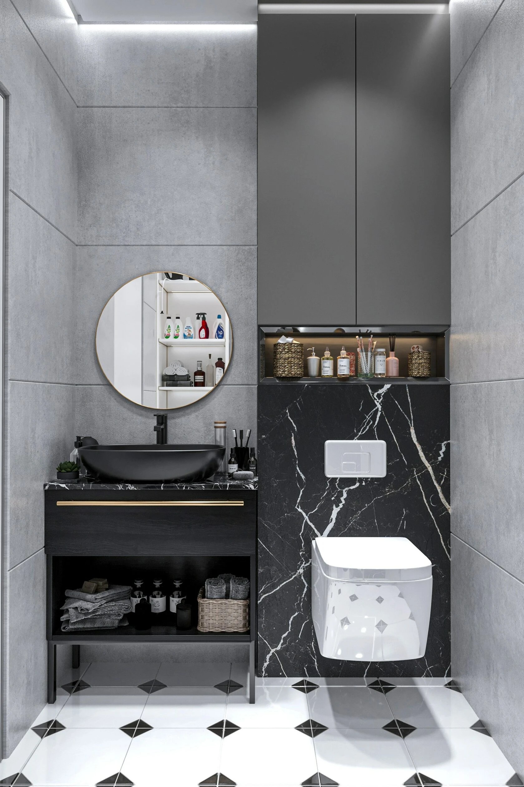 3-комнатная квартира в стиле минимализм с элементами современной классики