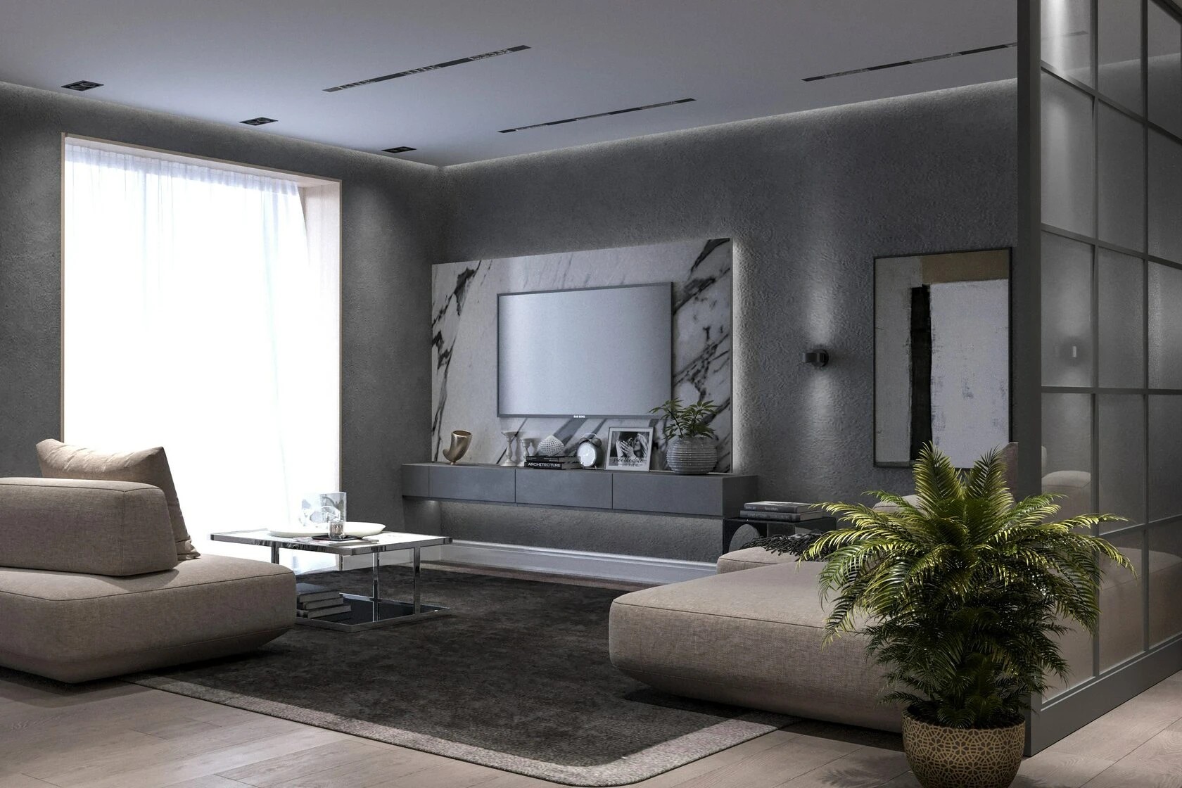 2-комнатная квартира в стиле хай-тек