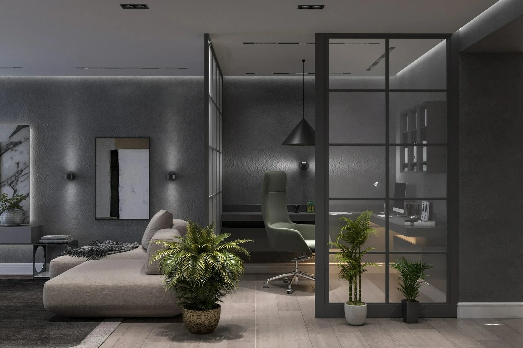 2-комнатная квартира в стиле хай-тек