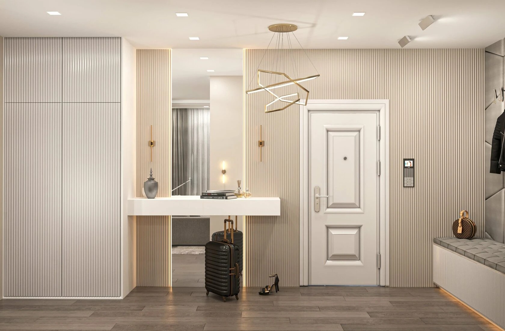 1-комнатная квартира в стиле неоклассика