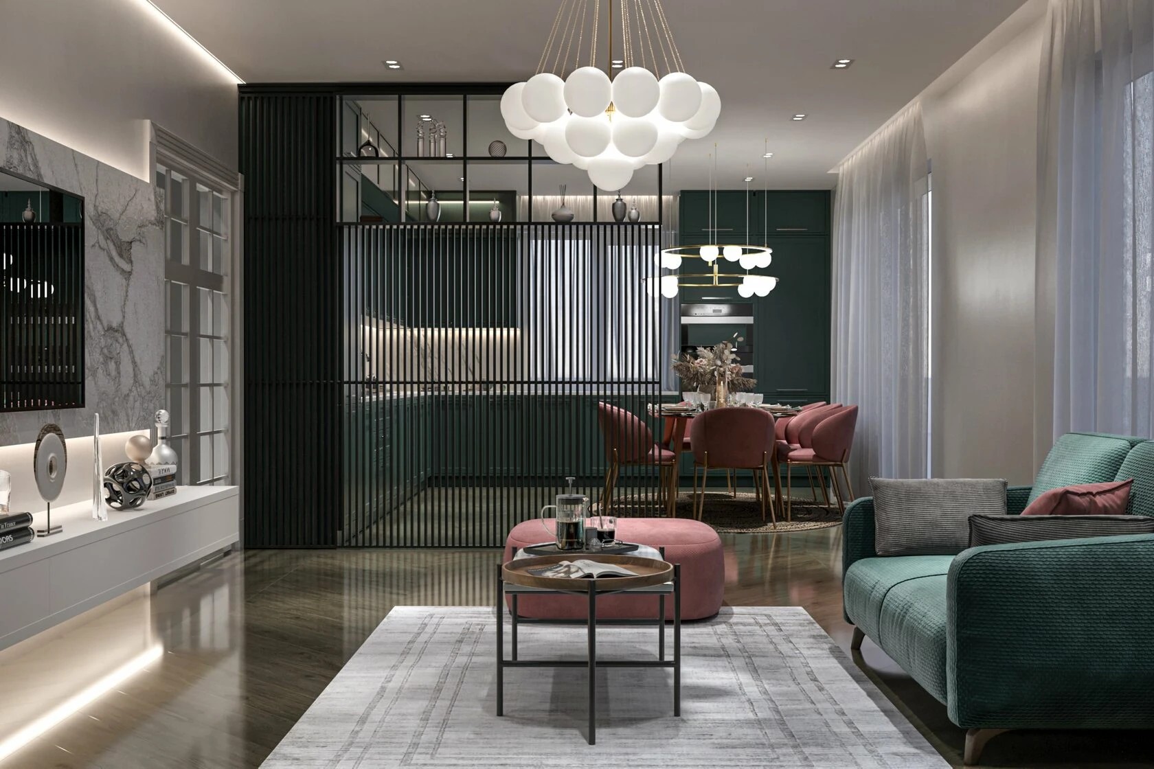 5-комнатная квартира в стиле неоклассика