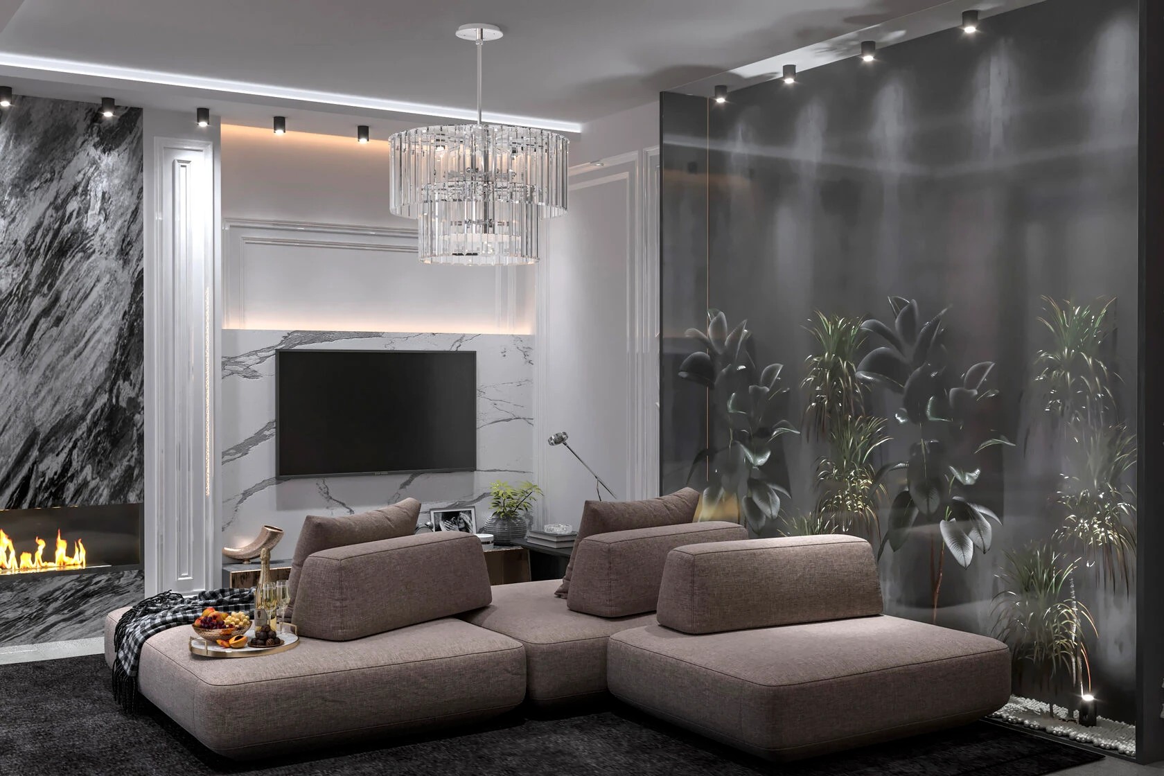 3-комнатная квартира в стиле неоклассика