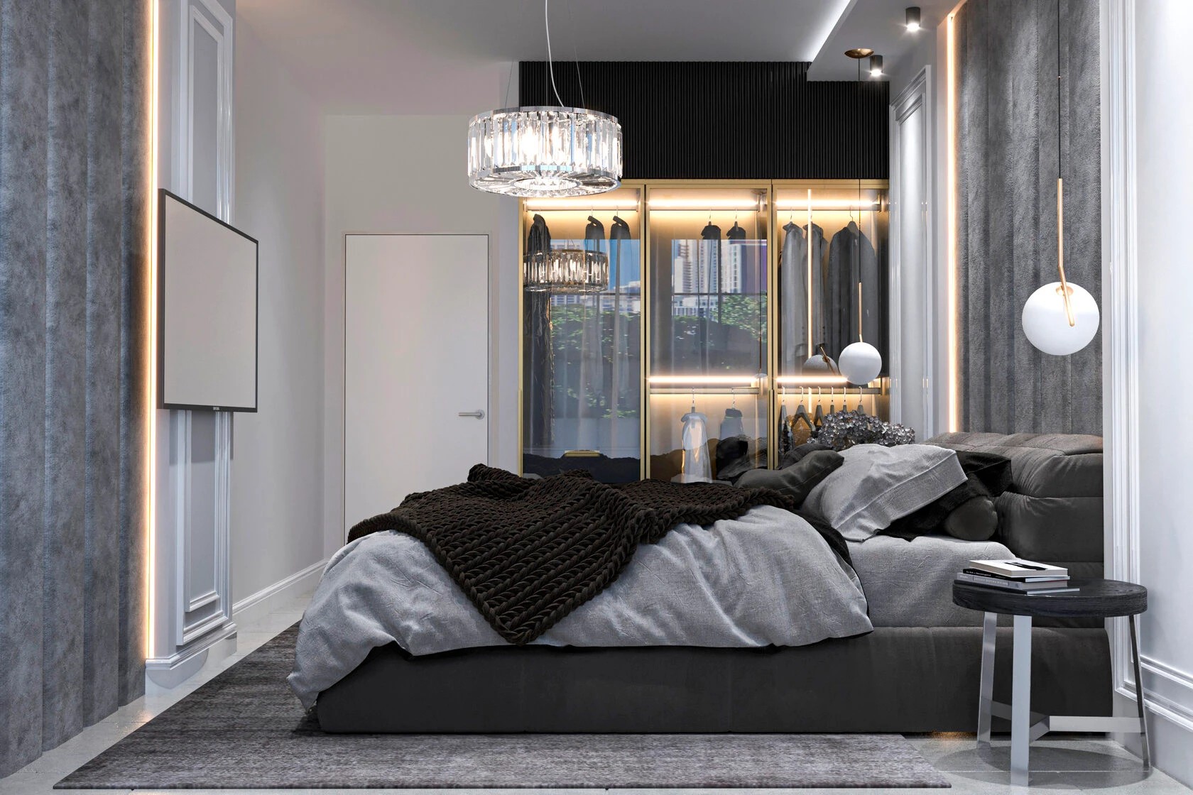 3-комнатная квартира в стиле неоклассика