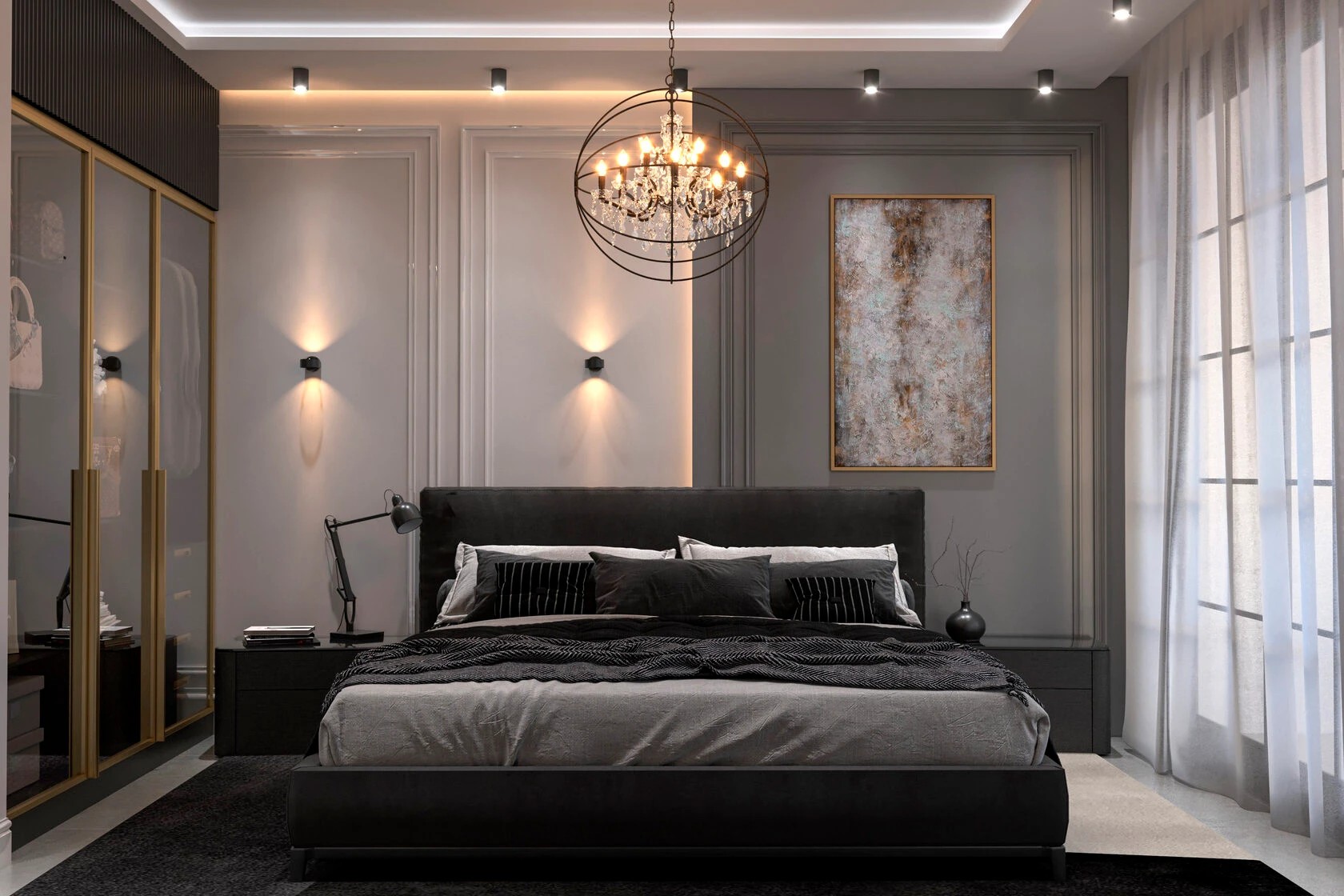 3-комнатная квартира в стиле неоклассика