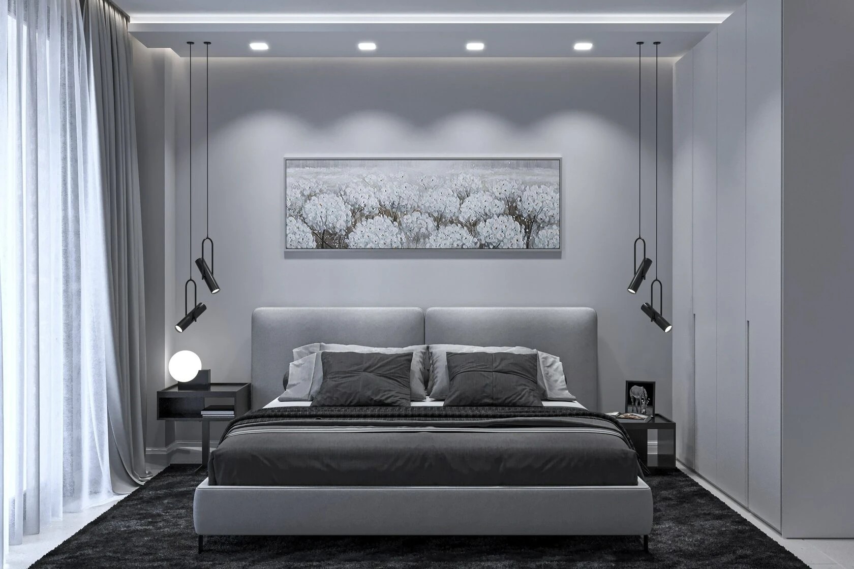 2-комнатная квартира в стиле минимализм с элементами хай-тек