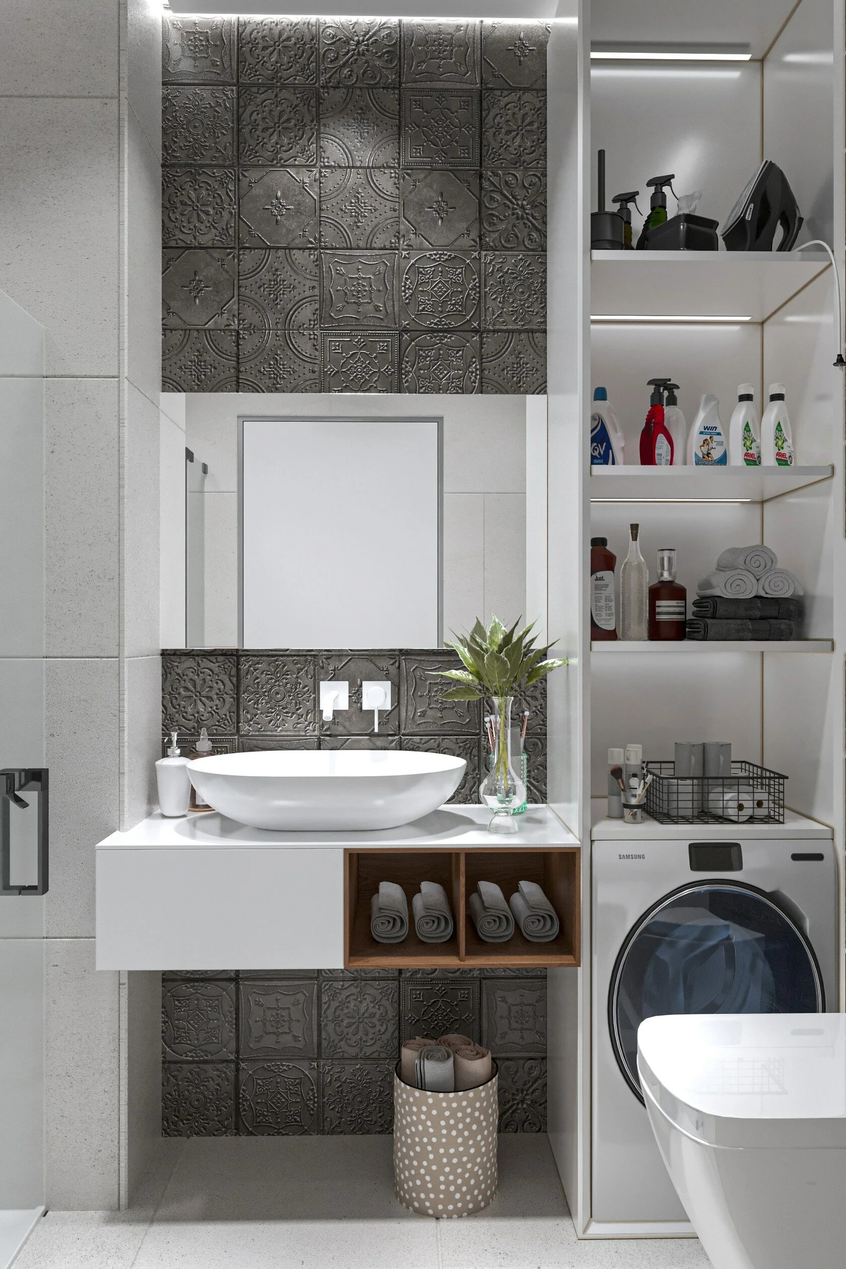 2-комнатная квартира в стиле минимализм с элементами хай-тек