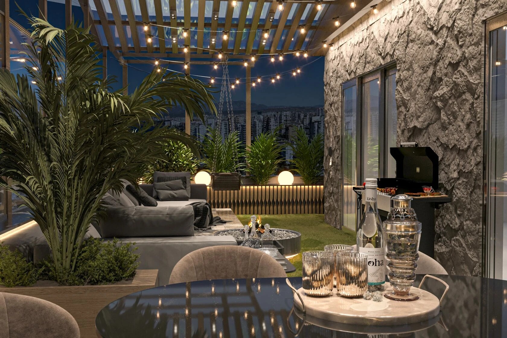 Терраса в стиле эко