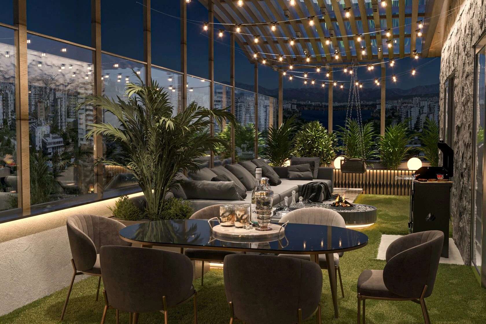 Терраса в стиле эко