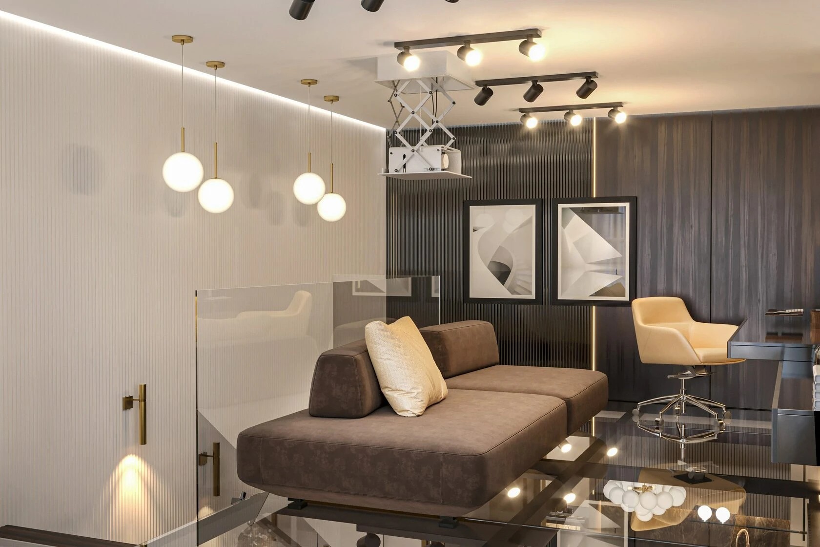 4-комнатная квартира в стиле ар-деко с элементами неоклассики