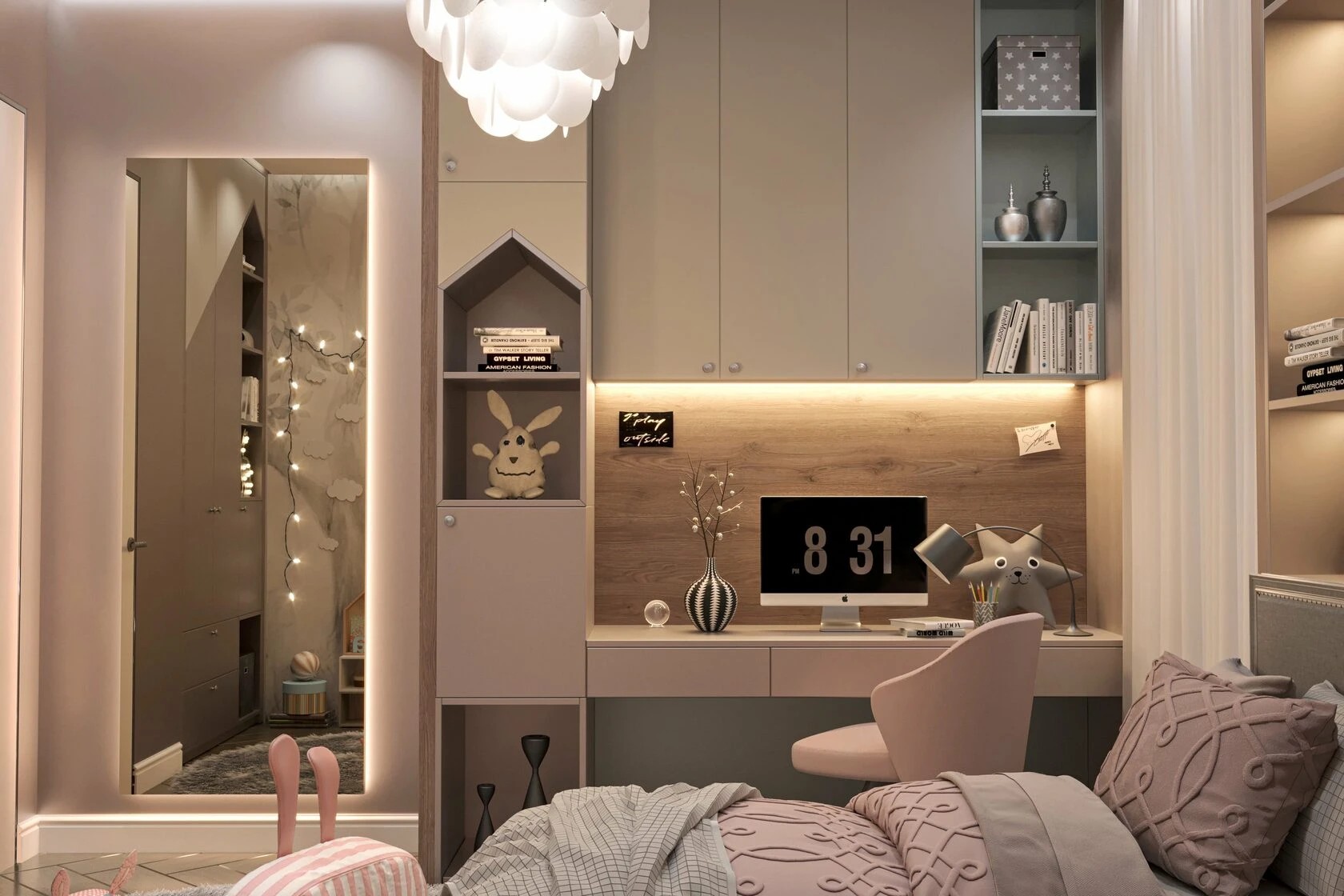 4-комнатная квартира в стиле ар-деко с элементами неоклассики