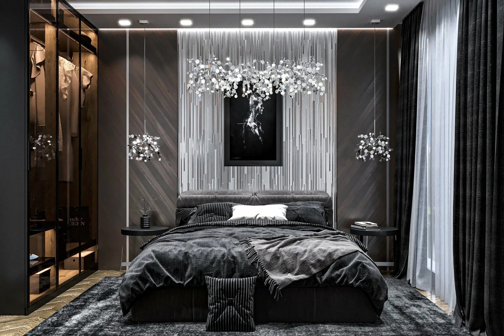 3-комнатная квартира в современном стиле с элементами неоклассики