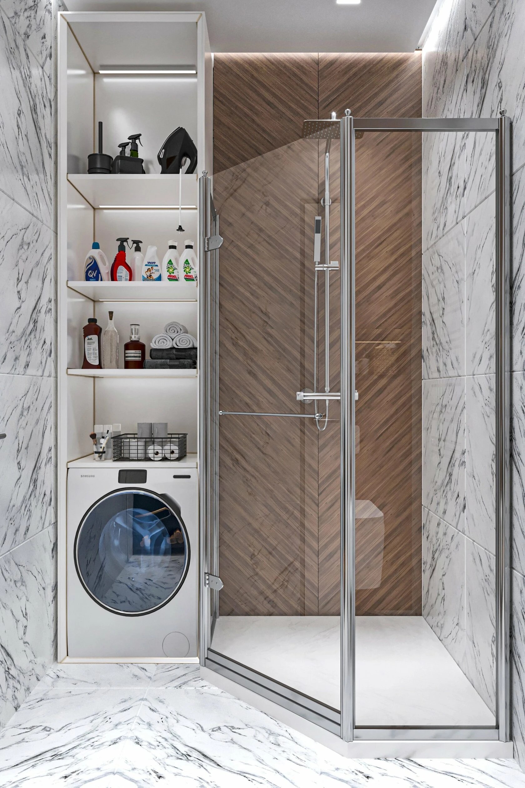 3-комнатная квартира в современном стиле с элементами неоклассики