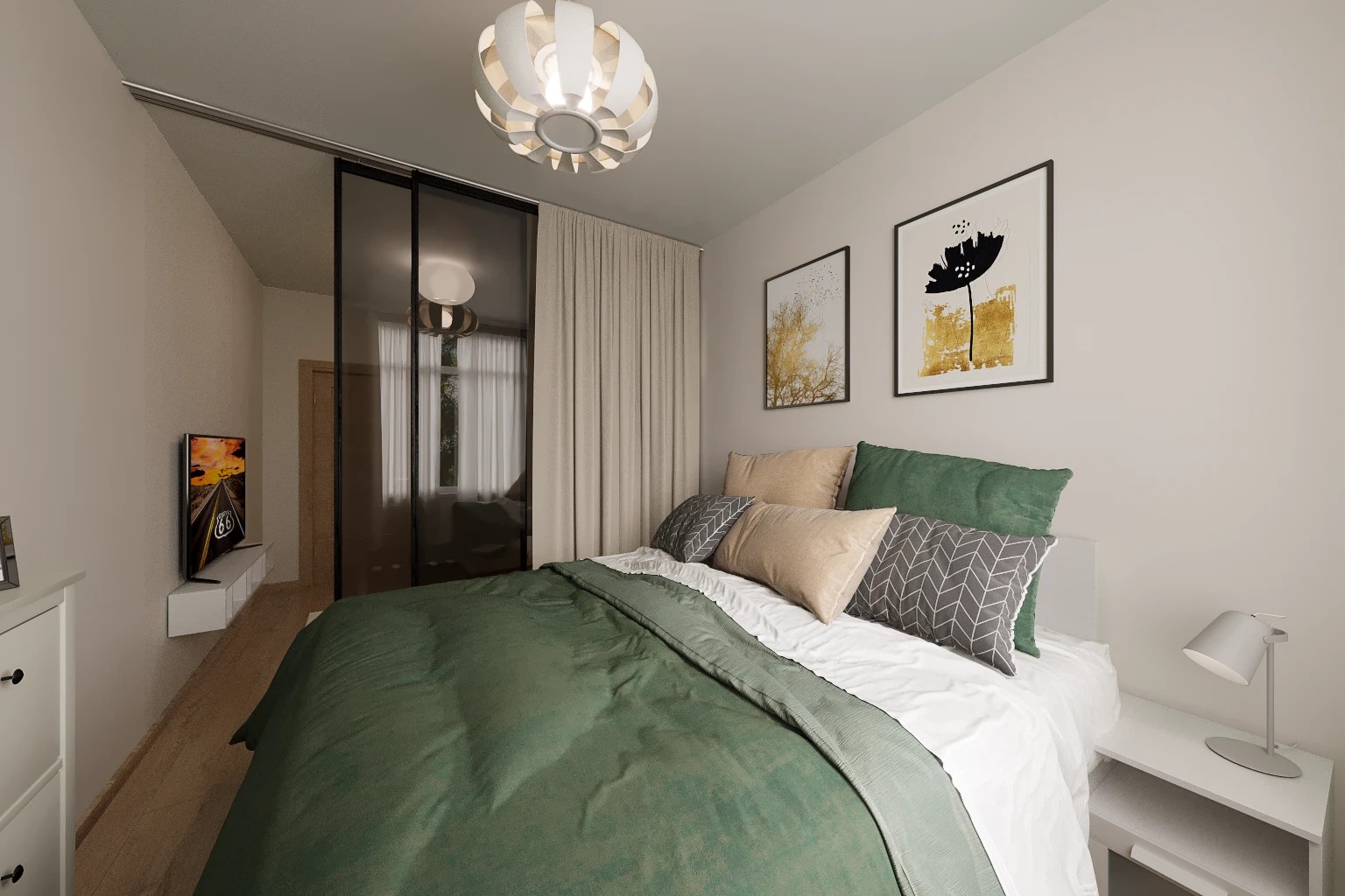 Однокомнатная квартира под сдачу на Днепропетровской улице