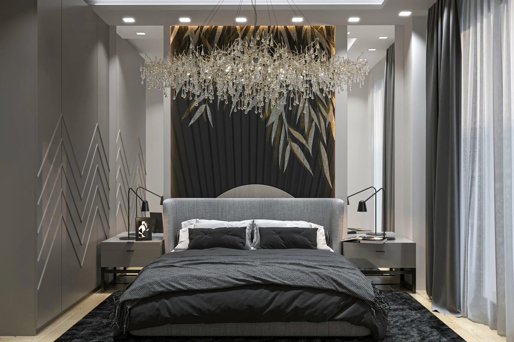 3-комнатная квартира в авторском стиле с элементами ар-деко