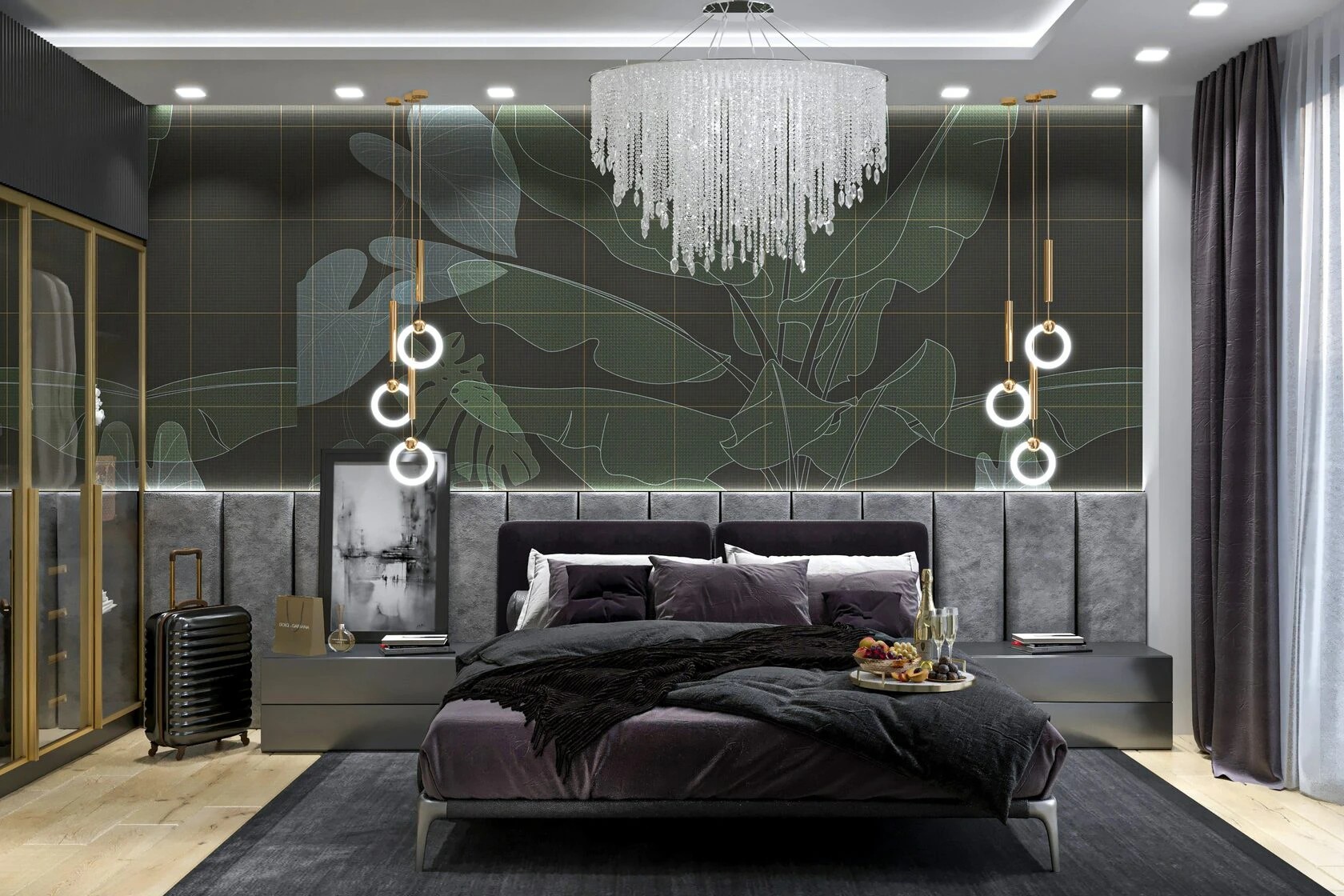 3-комнатная квартира в авторском стиле с элементами ар-деко