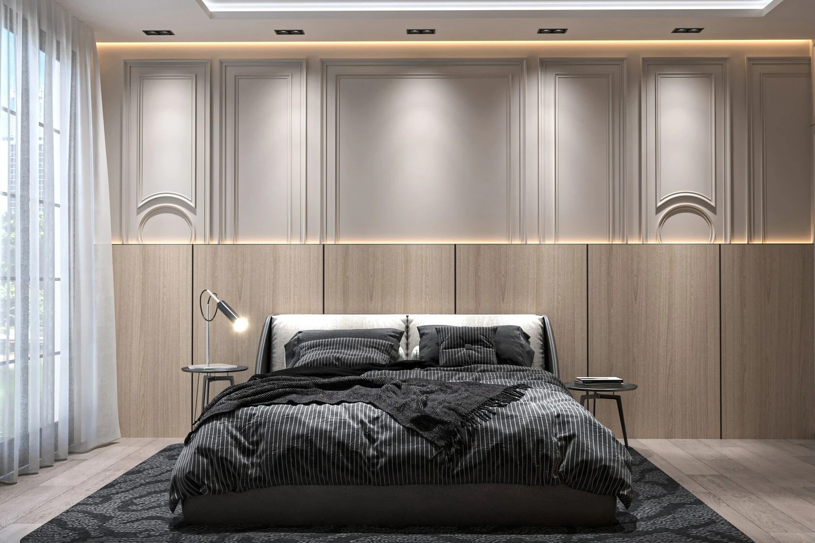 4-комнатная квартира в стиле неоклассика с элементами ар-деко