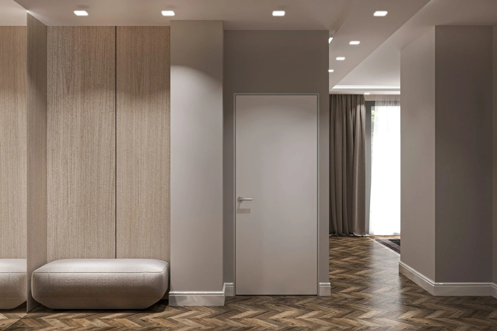 3-комнатная квартира в стиле минимализм с элементами неоклассики