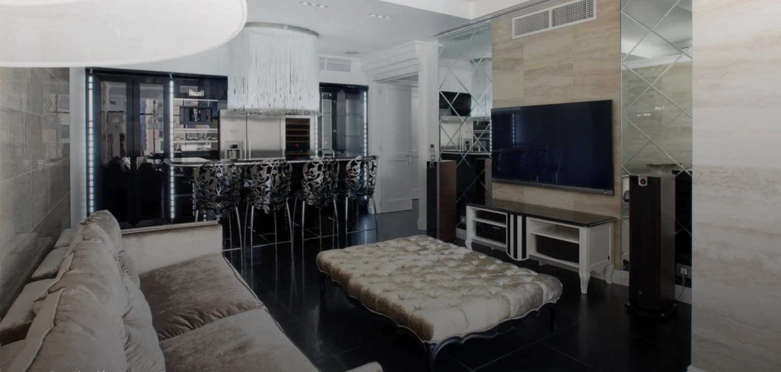 3-комнатная квартира в стиле ар-деко