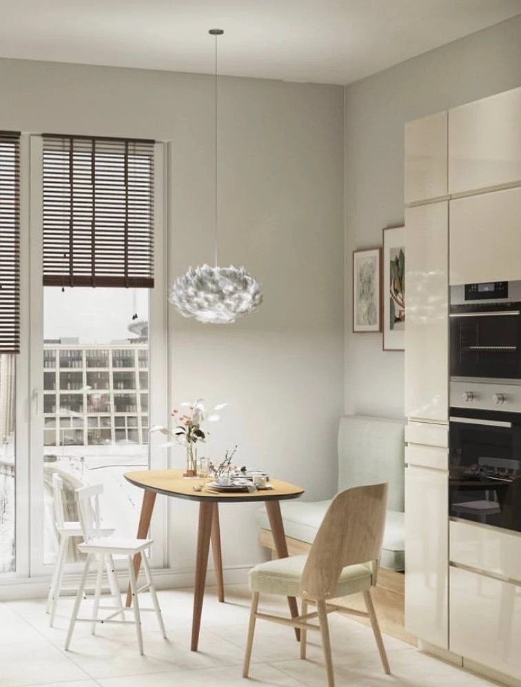 Двухкомнатная квартира для семьи с двумя детьми