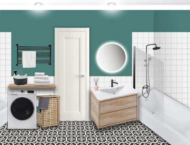 Санузел в реализованном проекте