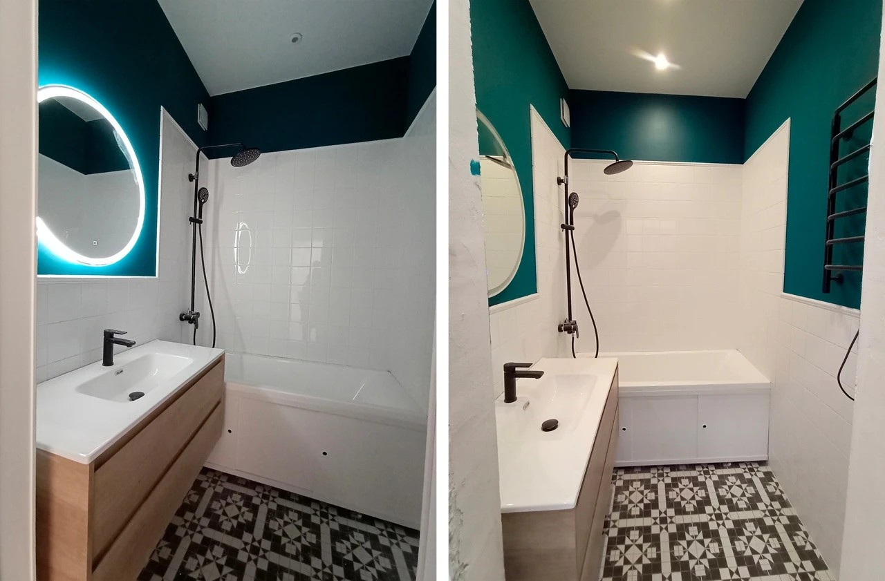 Санузел в реализованном проекте