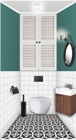 Санузел в реализованном проекте