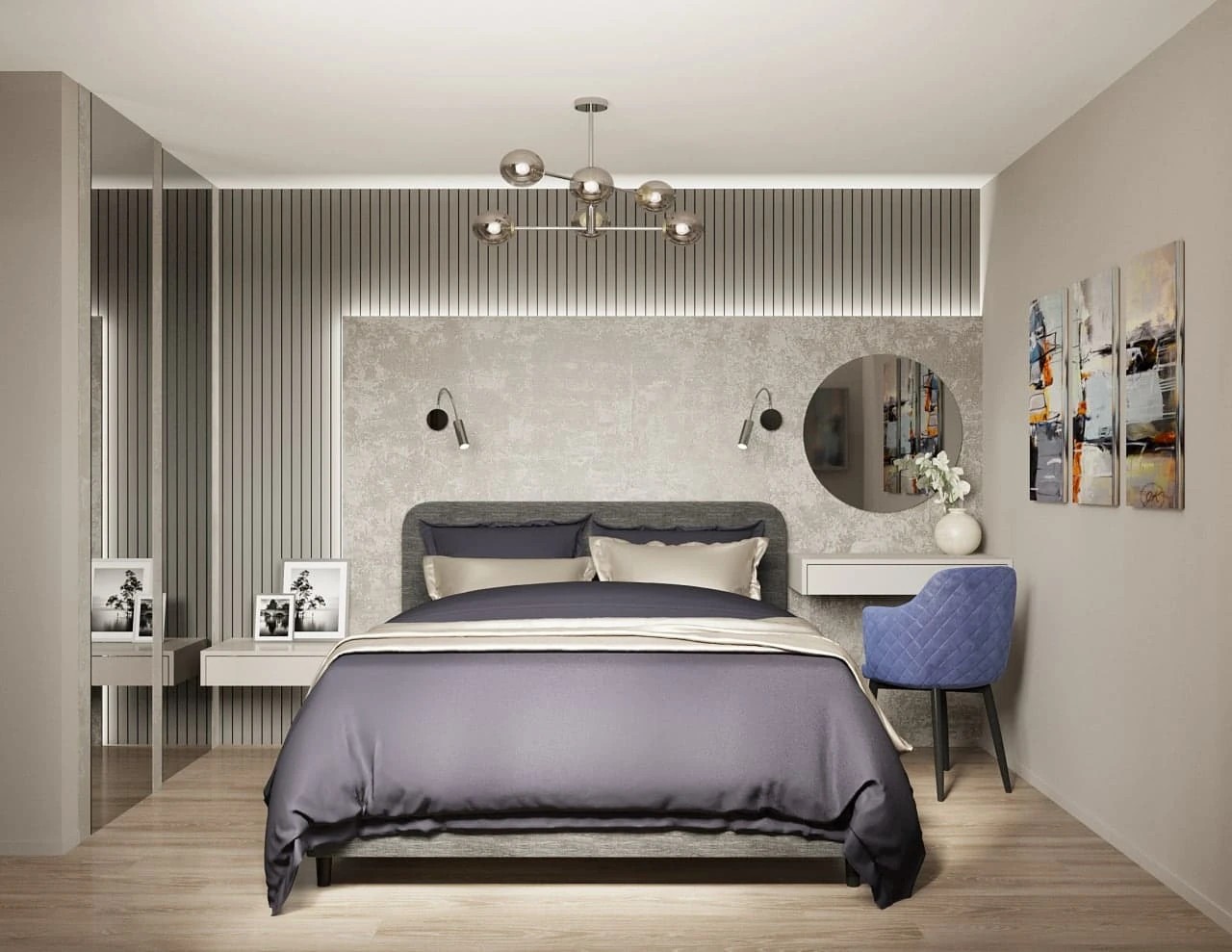 АТМОСФЕРНЫЙ ПРОЕКТ ИНТЕРЬЕРА С ЯРКИМИ АКЦЕНТАМИ